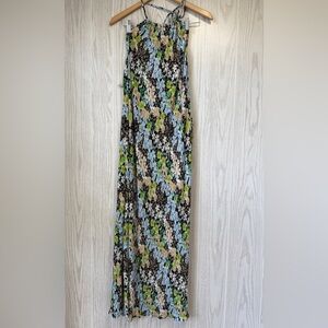 Skylar + Rose Floral Maxi Slip Dress Multicolor Size Small NWT